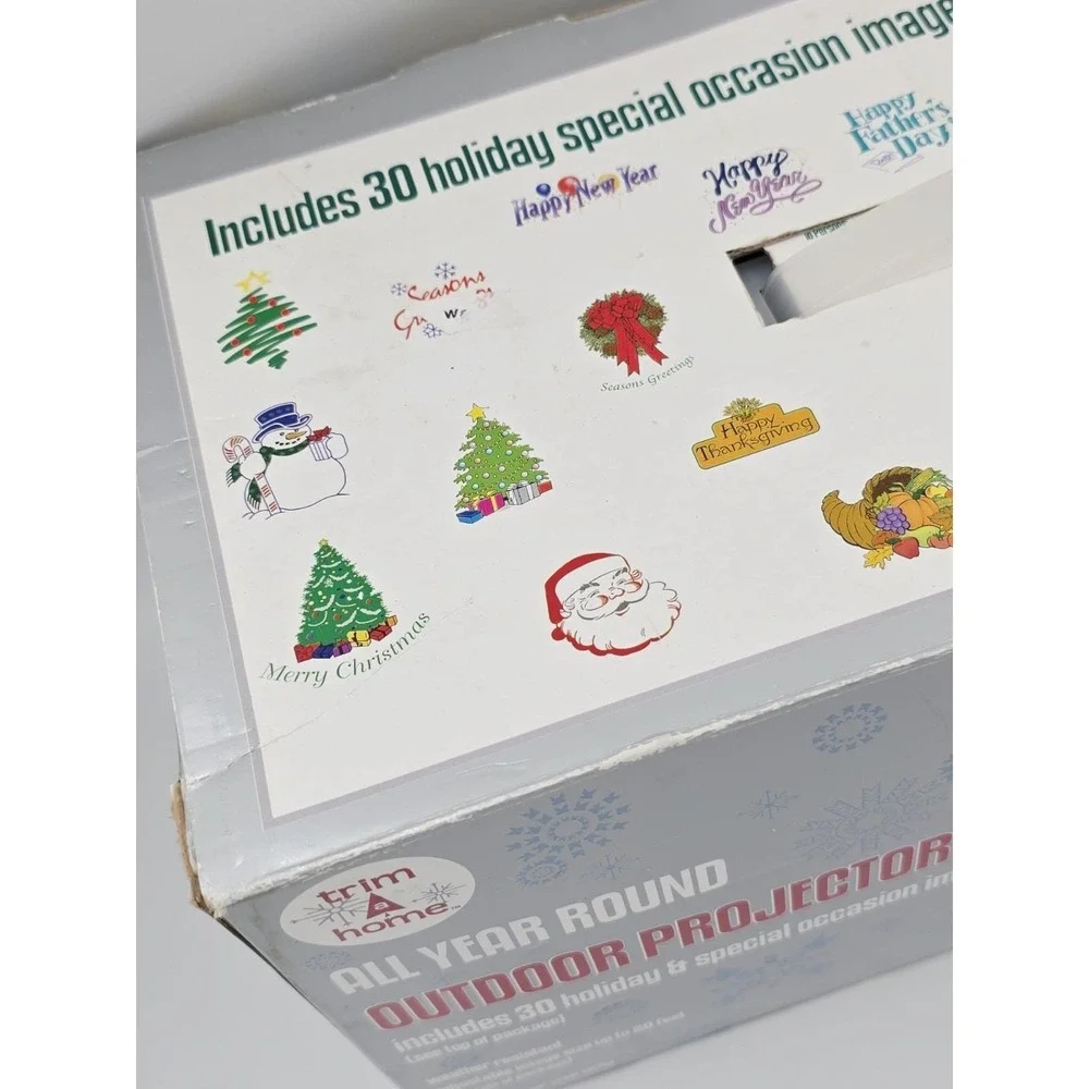 Outdoor Projector All Year Round Holiday Christmas  Trim a Home‎ K-mart Vintage